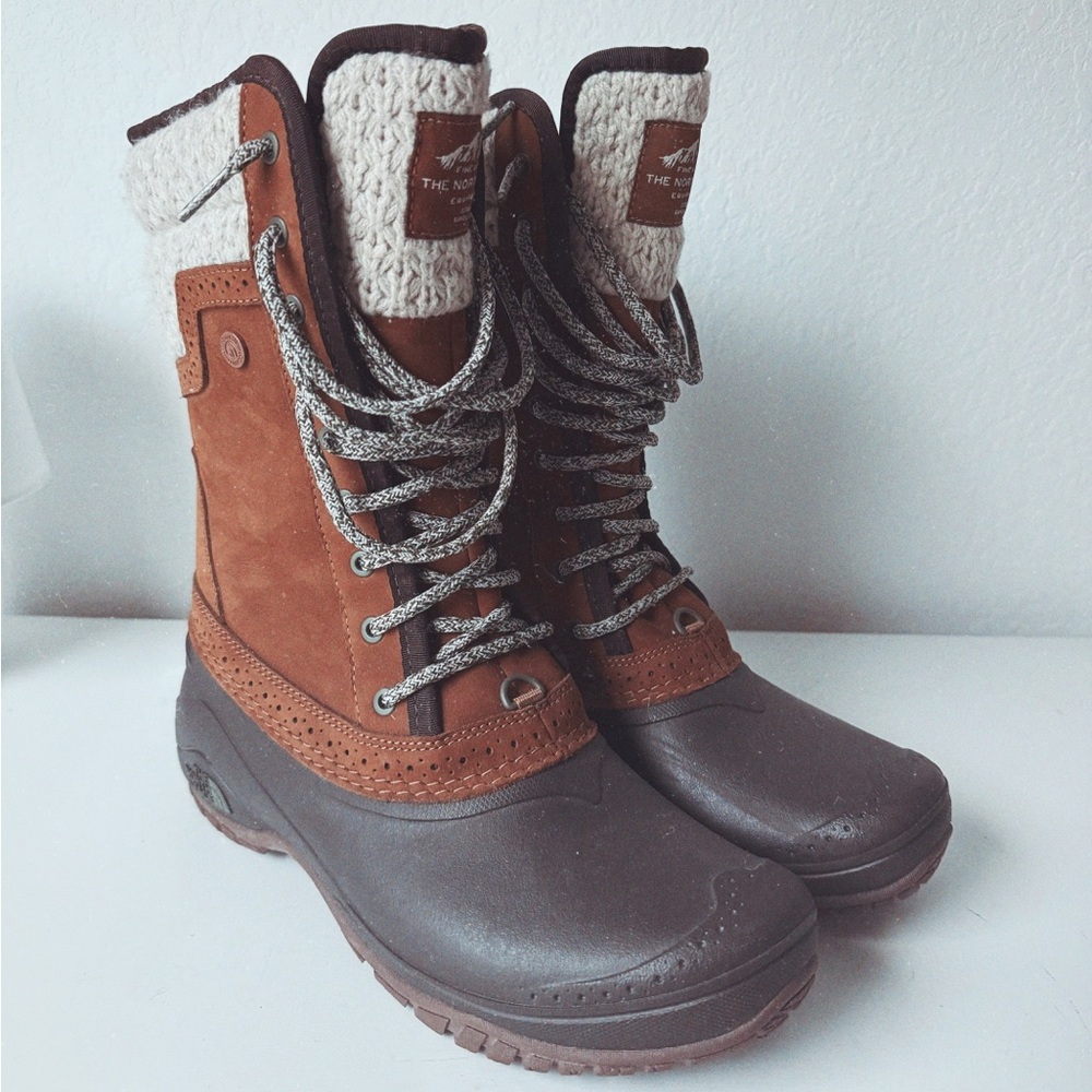 BRAND NEW The North Face Shellista II Winter Boots With Knit Trim 7.5